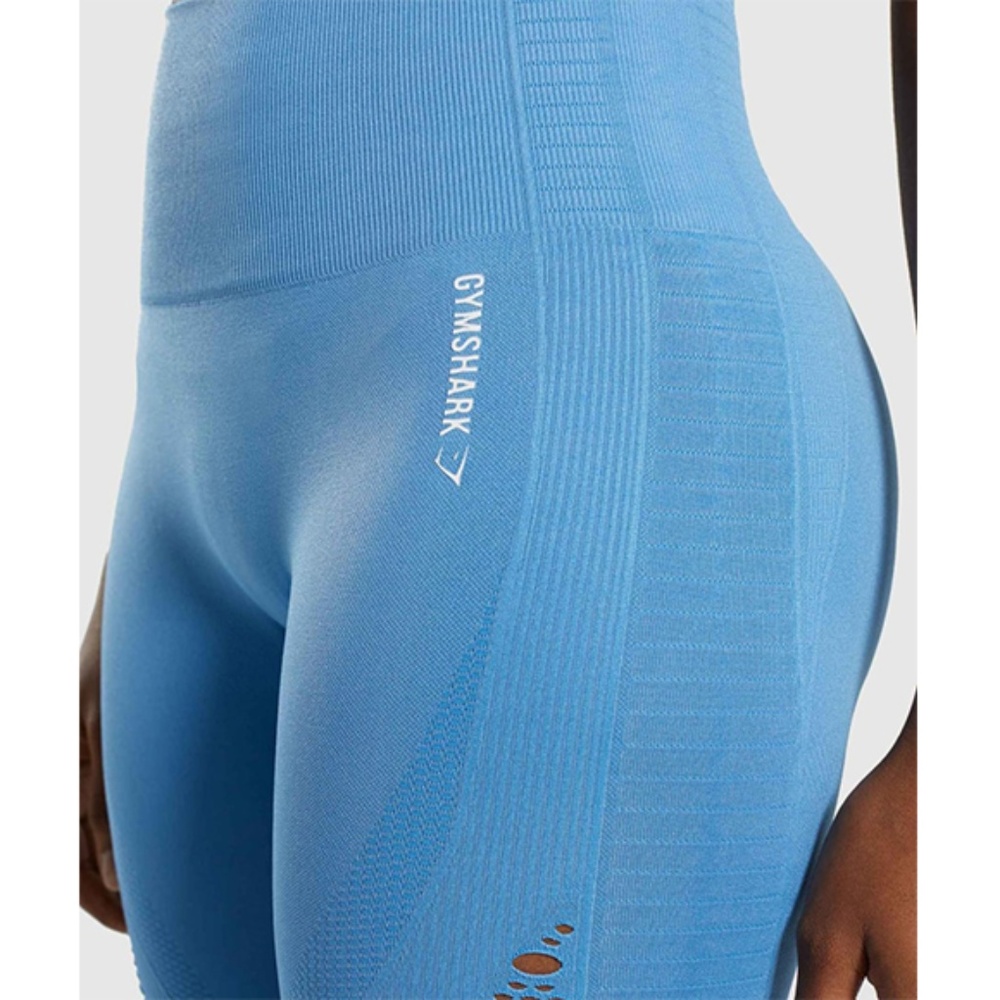 Gymshark Energy+ Seamless Leggings - Malibu Blue - Picture 6 of 8